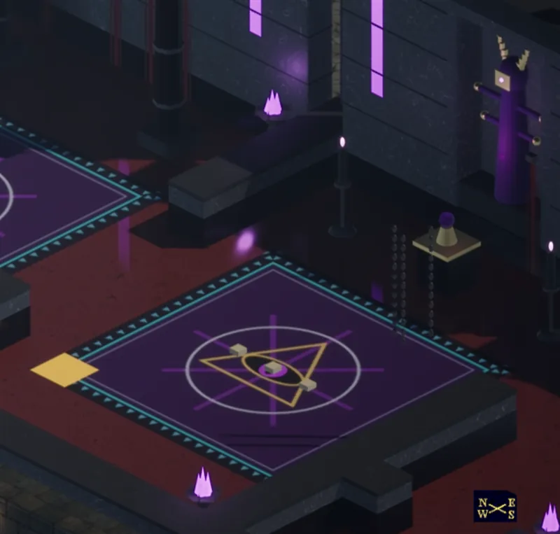 The Purple Temple sanctum